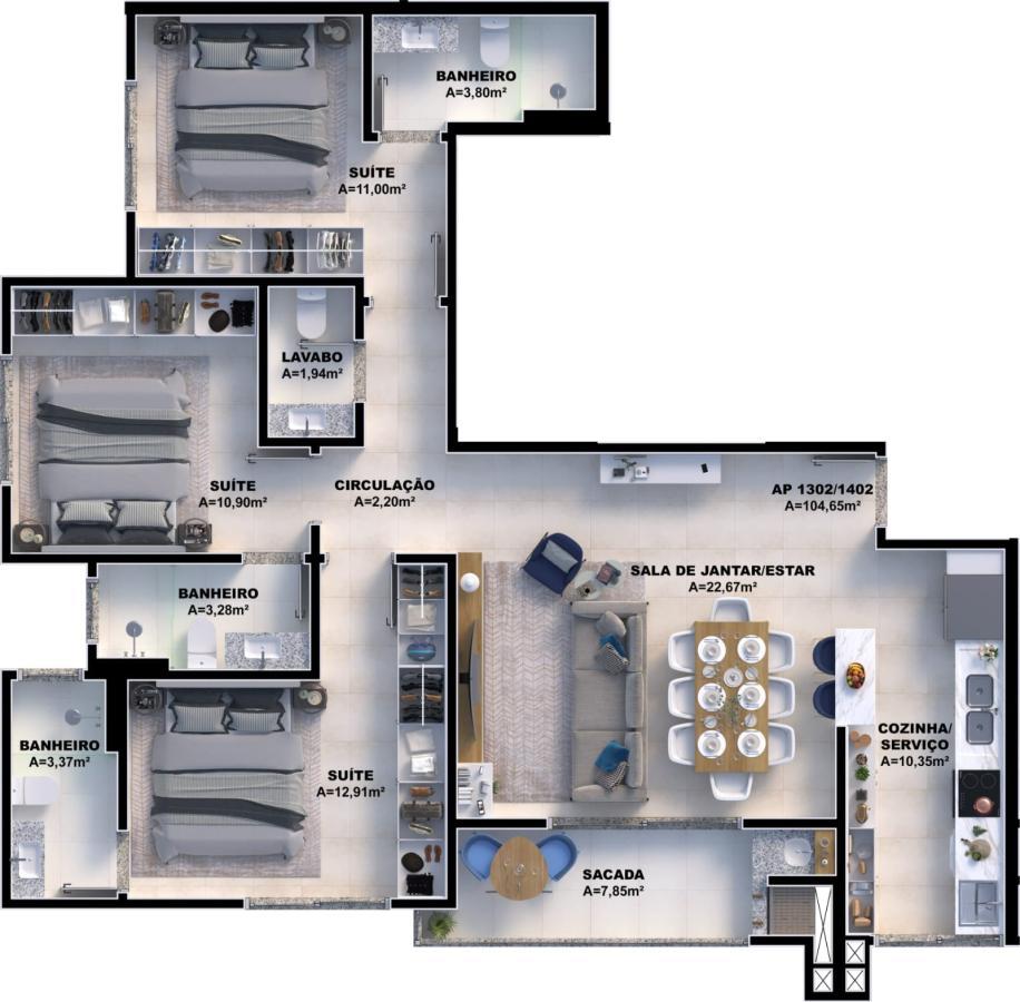 Apartamento, 2 quartos, 87 m² - Foto 11