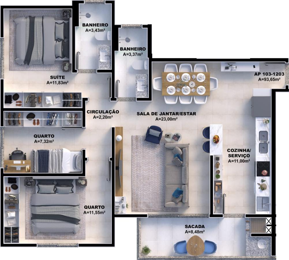 Apartamento, 2 quartos, 87 m² - Foto 13