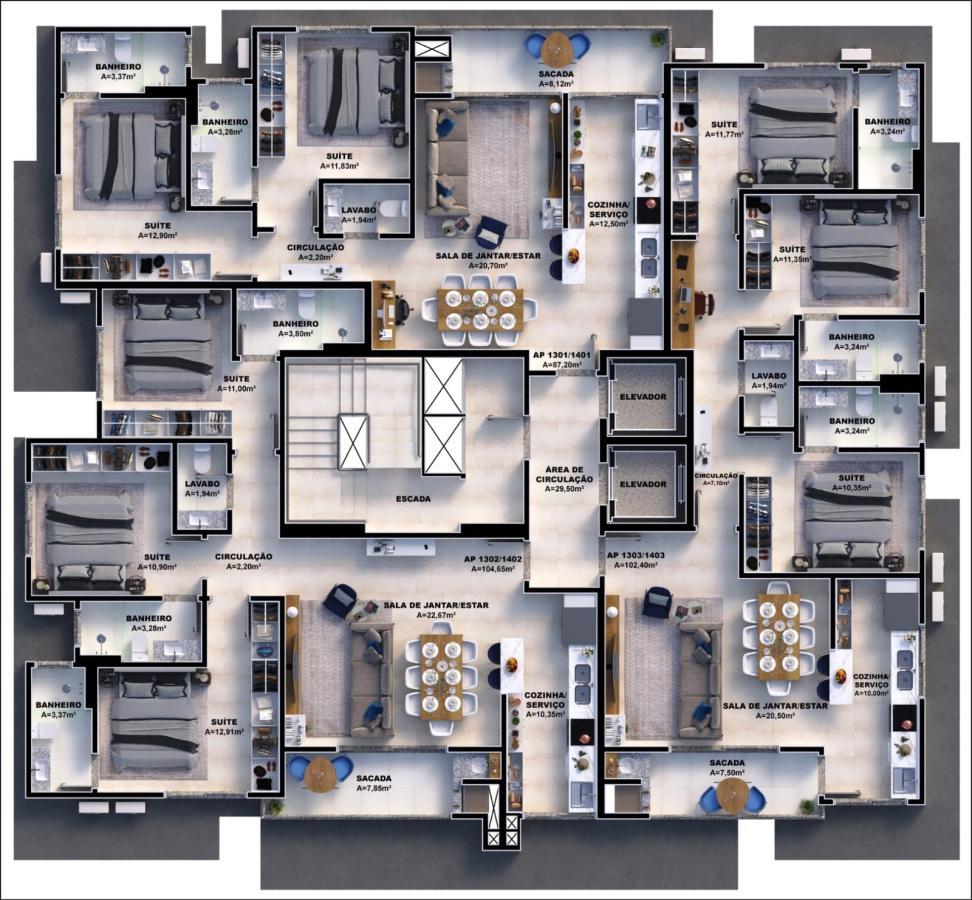 Apartamento, 2 quartos, 87 m² - Foto 15