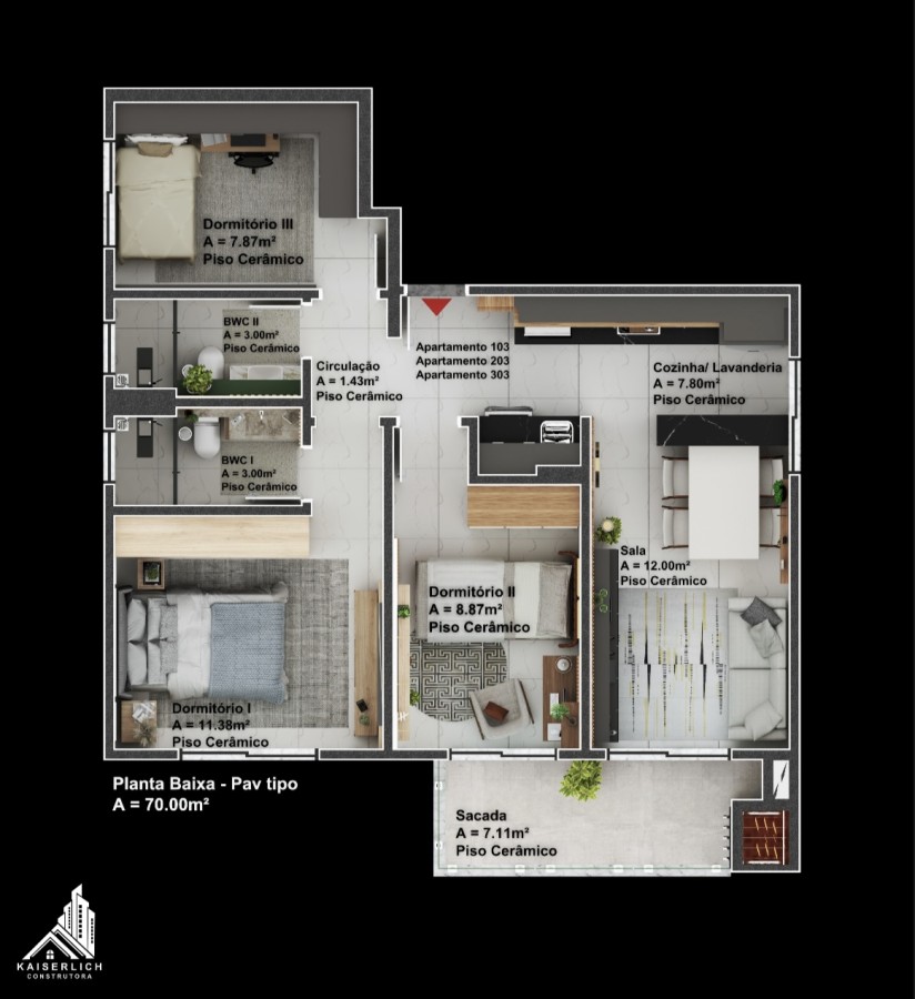 Apartamento, 2 quartos, 71 m² - Foto 5