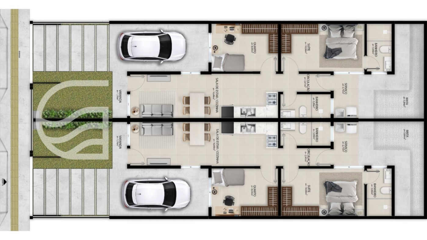 Casa, 2 quartos, 53 m² - Foto 5
