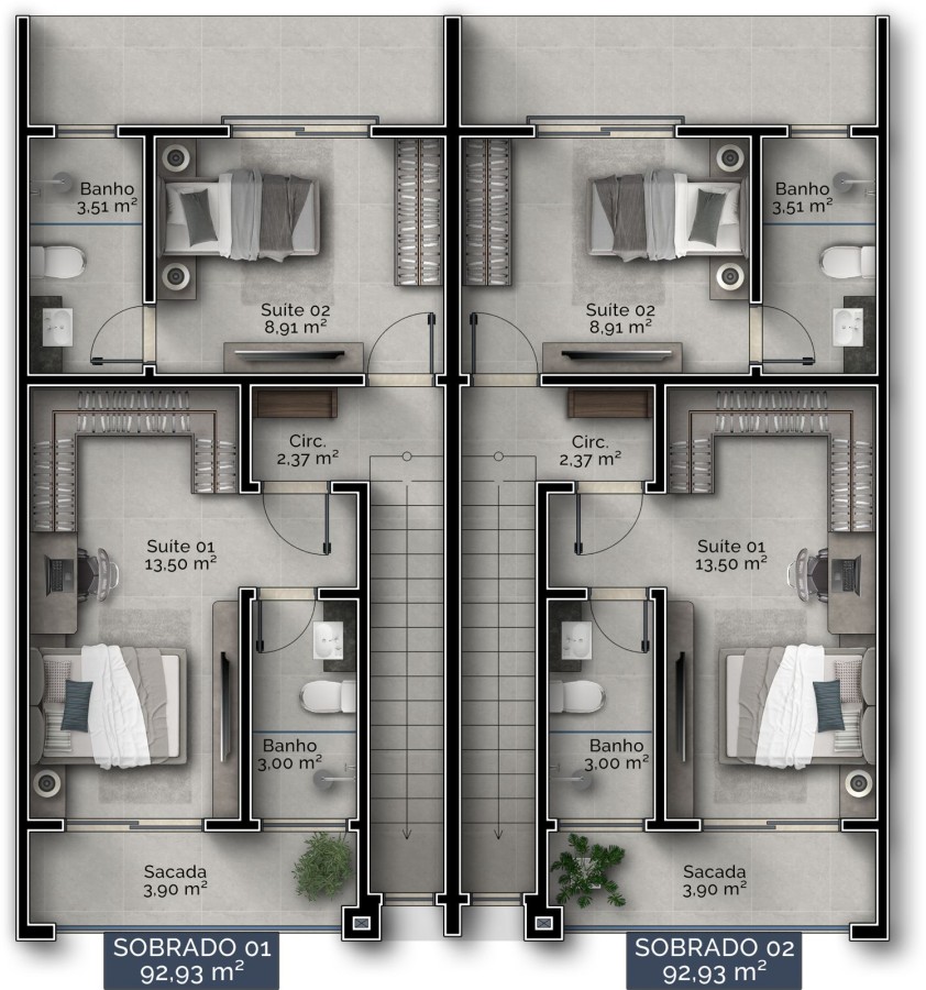 Apartamento, 2 quartos, 92 m² - Foto 12