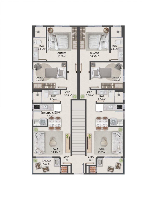 Apartamento, 2 quartos, 60 m² - Foto 13