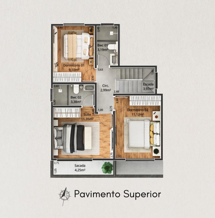 Casa, 3 quartos, 126 m² - Foto 8
