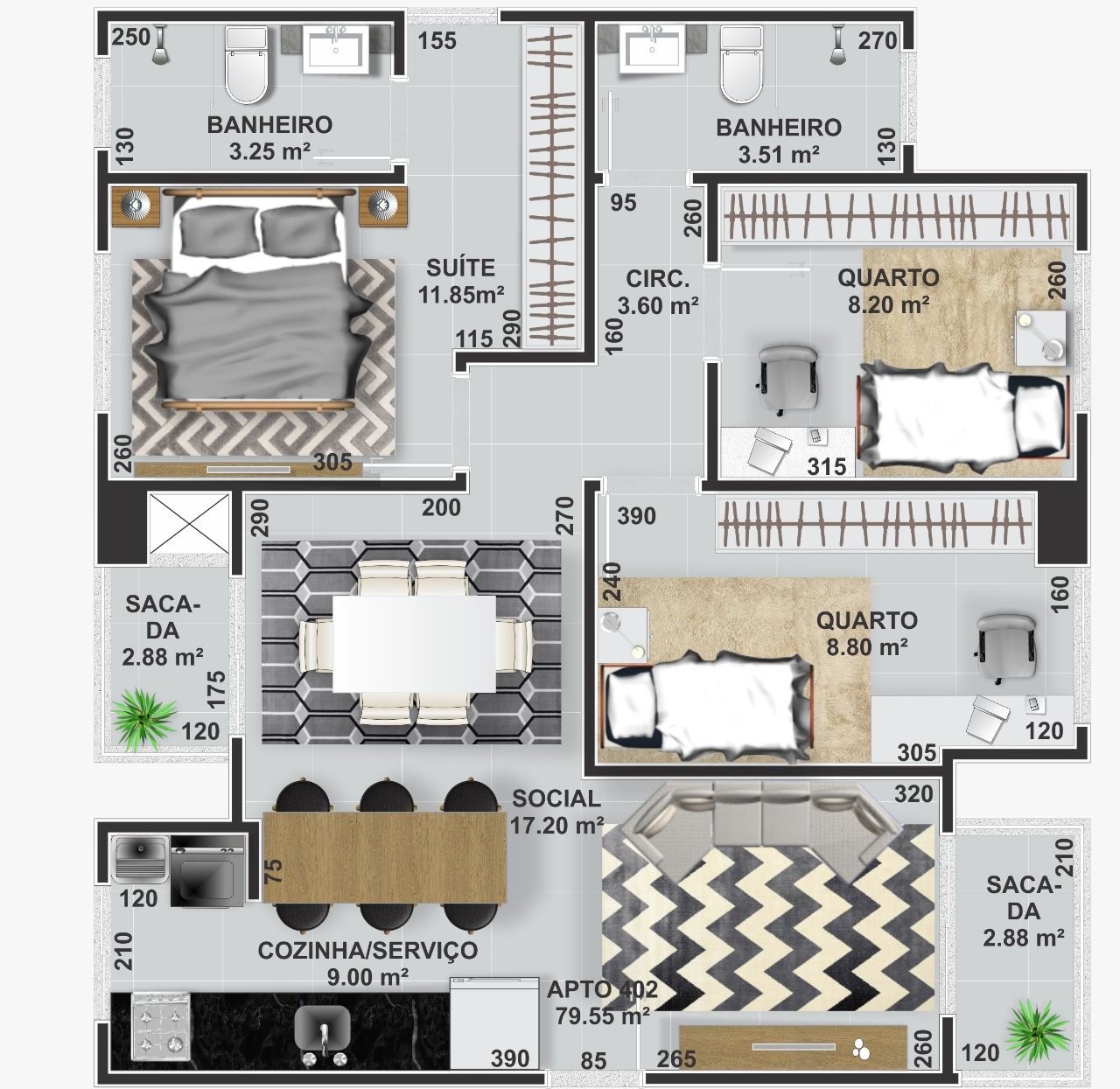 Apartamento, 2 quartos, 57 m² - Foto 13
